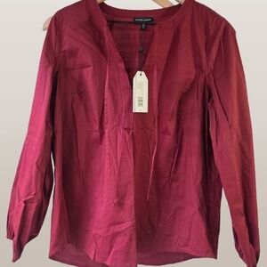 Universal Standard Burgundy Blouse Sz XXS